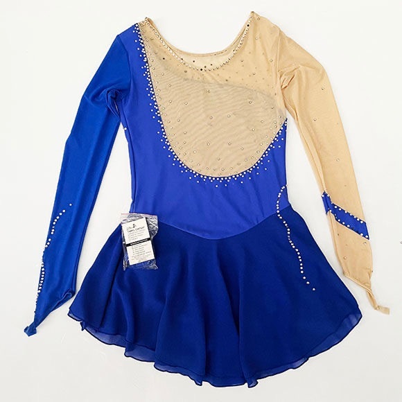 New Girl Figure Skating Dress Girl Size M with Hair Scrunchies (155~165cm) - Picture 2 of 12